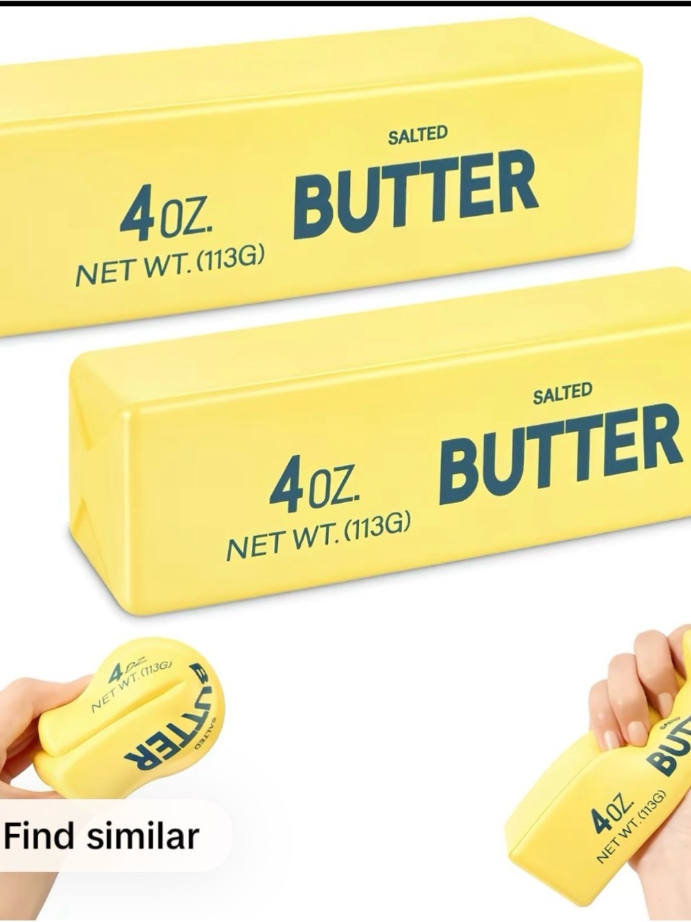 Yellow Butter Shaped Toy Squishy for Kids